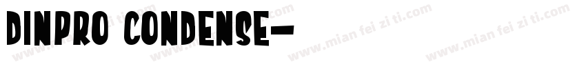 DINPRO CONDENSE字体转换